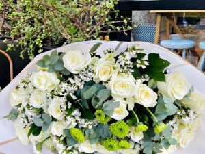Whispering Willows Sympathy Fresh Flower Arrangement