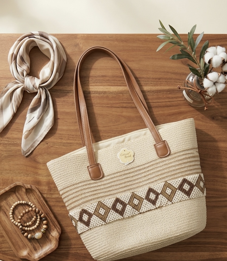 Cotton road Earthy Tote Bag - Image 2