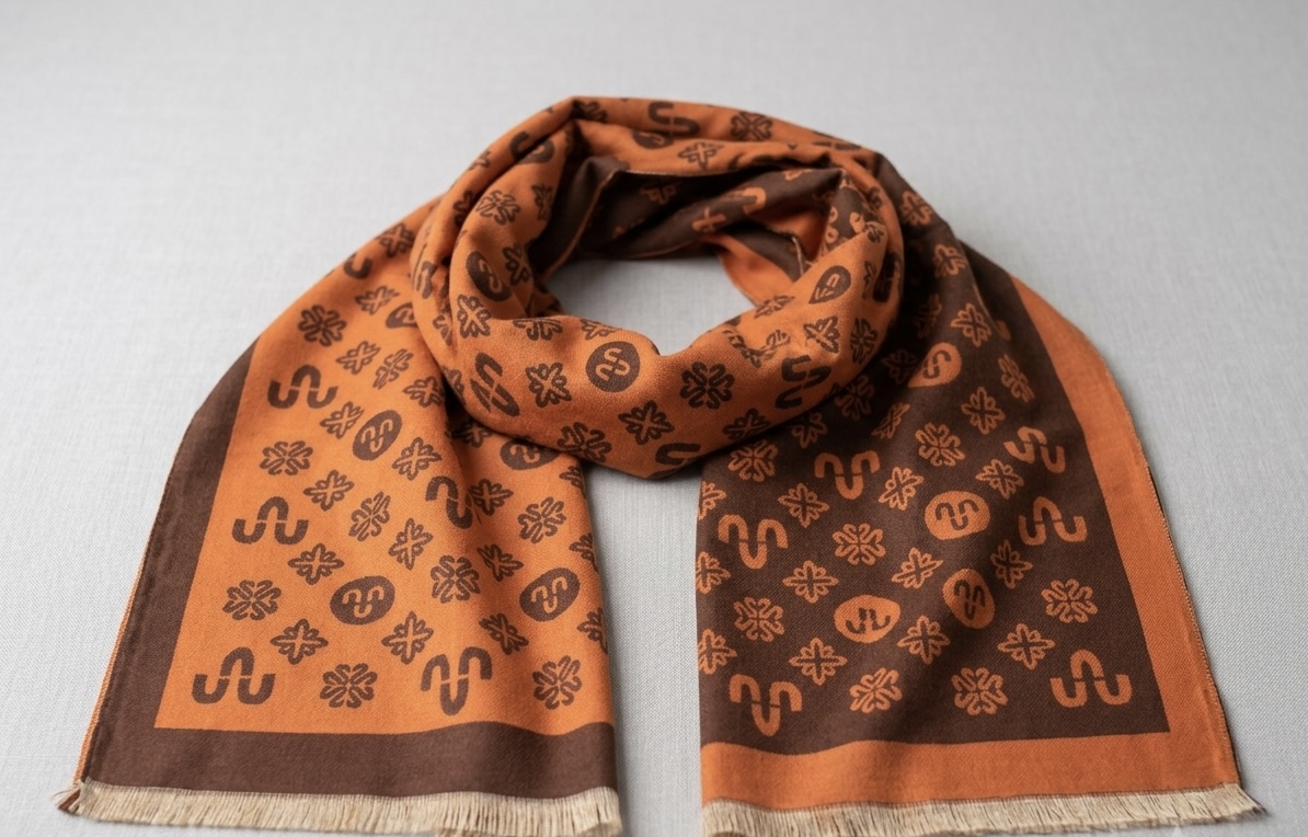 AUTHENTIC MONOGRAM SCARF
