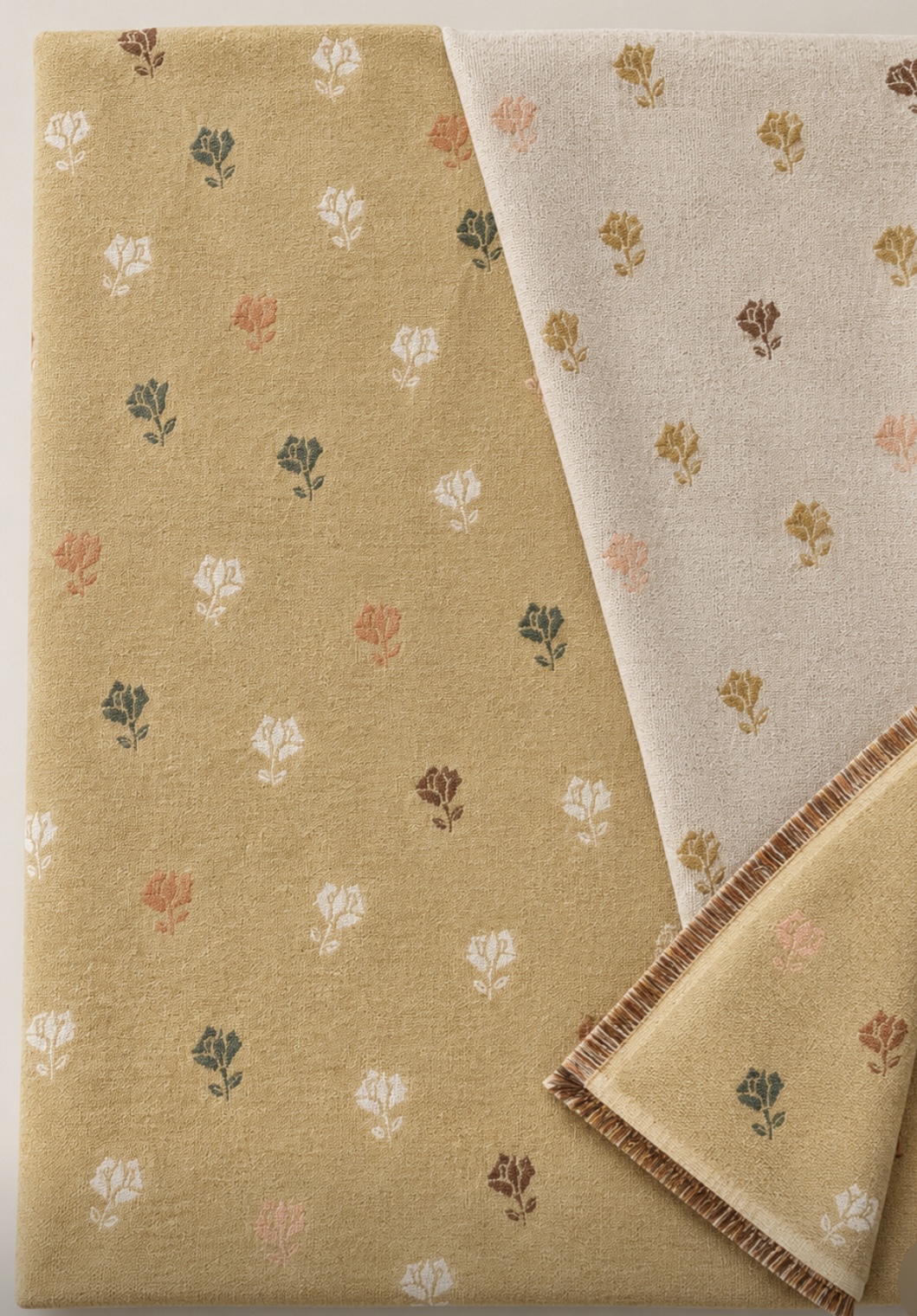 REVERSIBLE FLORAL SCARF - Image 2