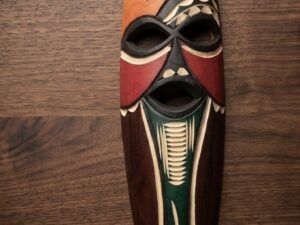 HAND CARVED WOODEN AFRICAN MASK