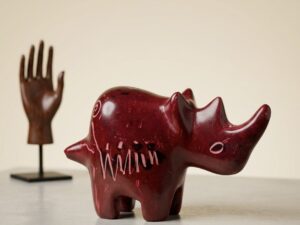 SOAPSTONE ELEPHANT/ RHINO FIGURINE