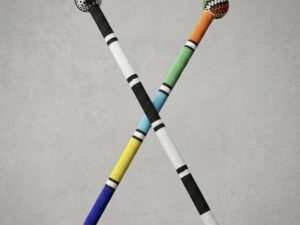 BEADED KNOBKERRIE LONG WALKING STICK