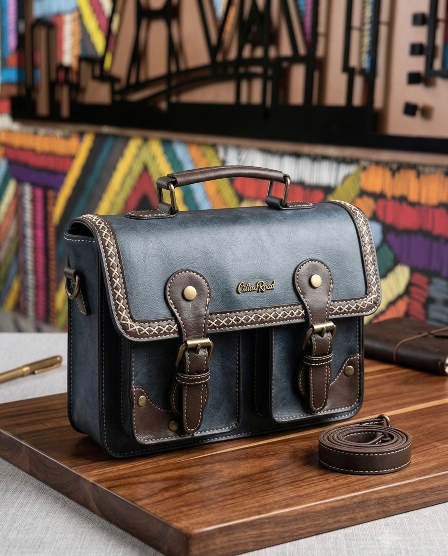 Cotton road Vintage Satchel Briefcase Bag